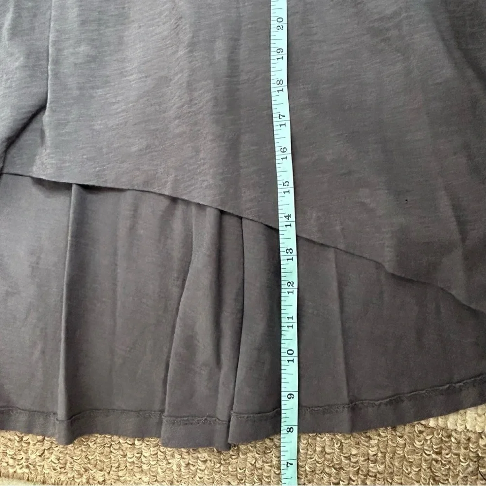 Elizabeth & James Gray Lace Up Racerback Maxi Dress